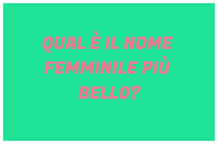 il-nome-femmnile-piu-bello